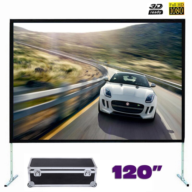 Fast Fold Front Projection Screen 120 Inch 16:9 Ratio