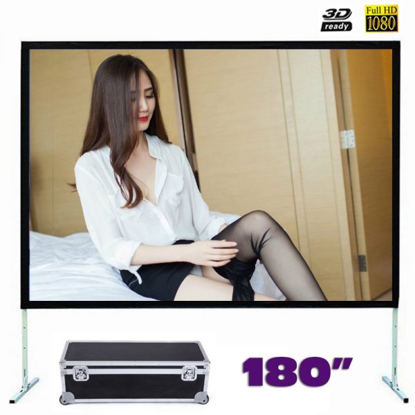 Fast Fold Front Projection Screen 180 Inch 16:9 Ratio