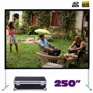 Fast Fold Front Projection Screen 250 Inch 16:9 Ratio