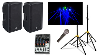 Large Speakers for BYO Music With Party Lighting