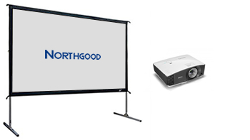 Projector and 3m Wide Screen